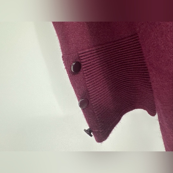 Stitch Fix Evolution Women’s Open Front Cardigan Sweater Small Burgundy - Picture 4 of 8